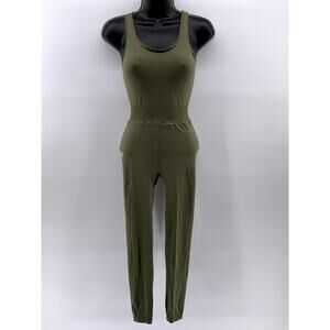 REFORMER Women's Olive Green The Onsie With The Keyhole Back Jumpsuit SZ XS/S